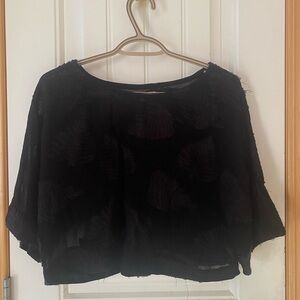 Wilfred Black Textured Blouse